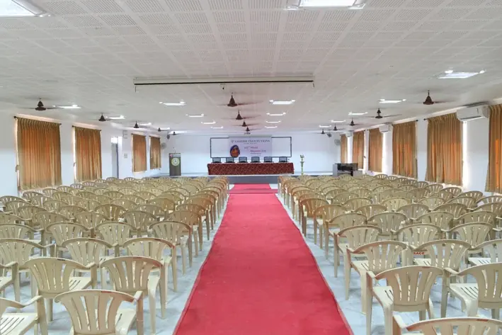 The air-conditioned seminar hall