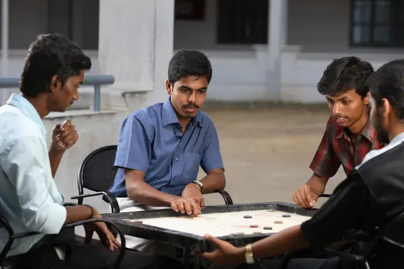 A game of carrom