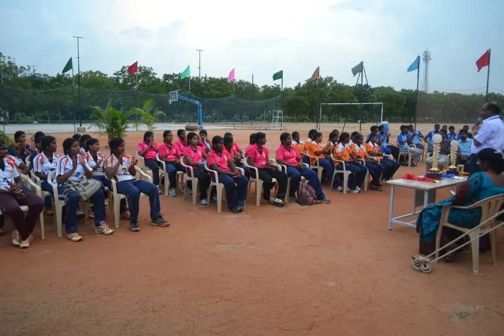 Teams and spectators at a ground event